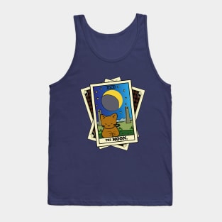 TAROT CARDS DECK | THE MOON. | FORTUNE CAT Tank Top